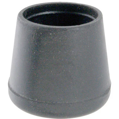 1 1/8 in OD Black Rubber Crutch Tip