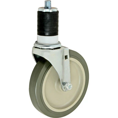 1 5/8 in Expanding Stem Swivel Caster W/ 5 in Wheel No Brake 15/16