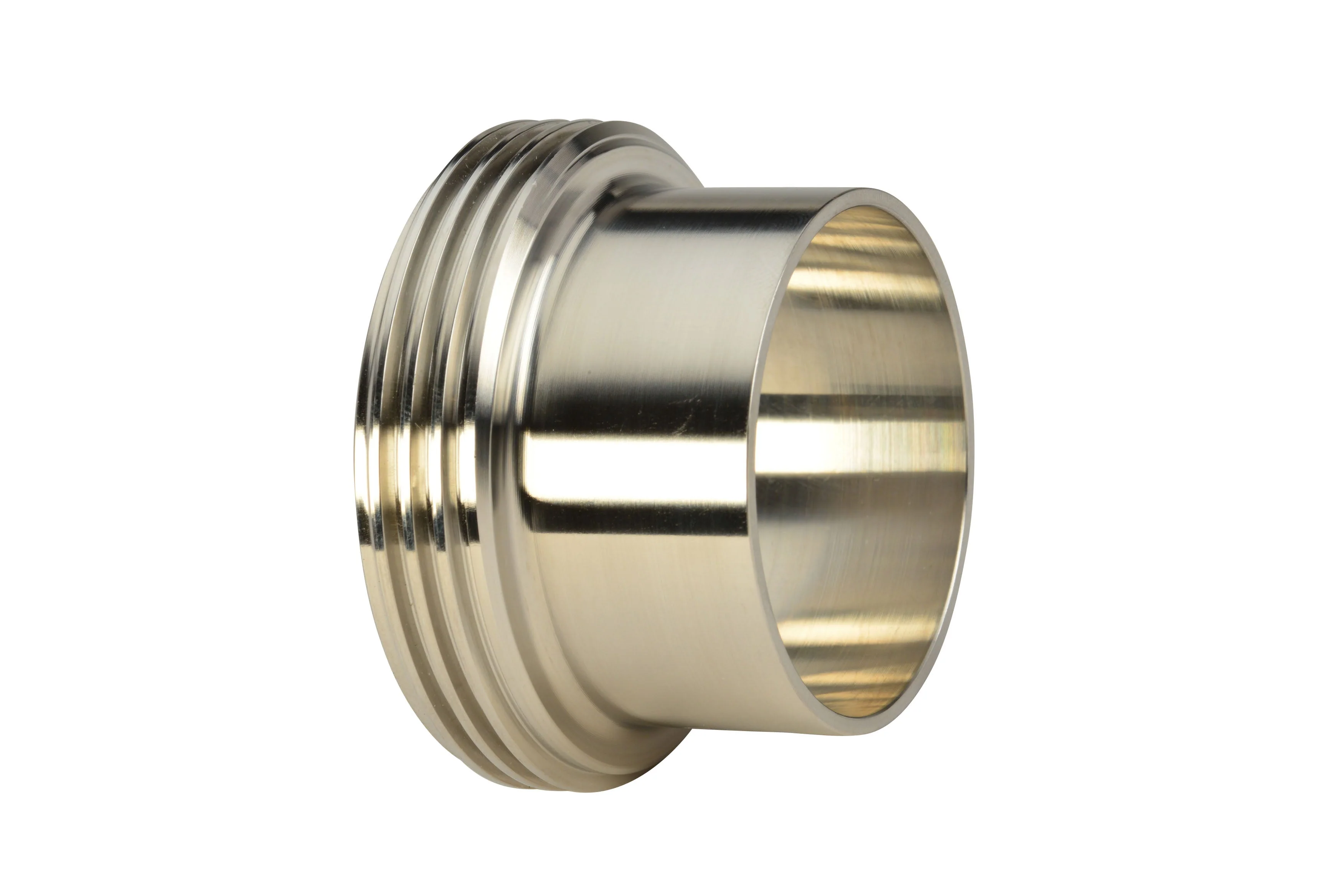 1.5" Bevel Seat Long Threaded Ferrule (15A)  - T304 Stainless Steel - Wayland Industries - W415A-15