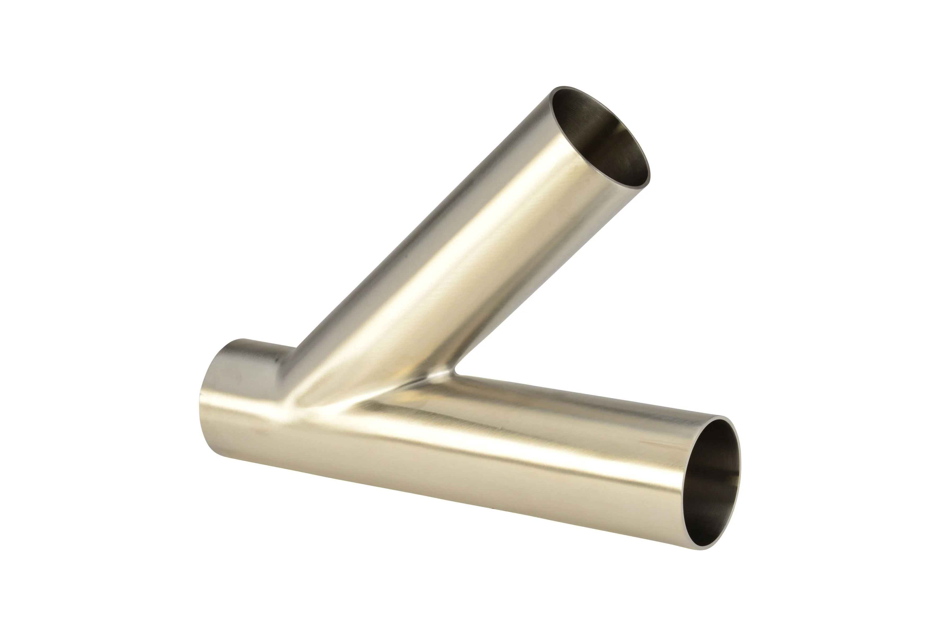 1.5" Butt-Weld Lateral Wye - Polished (28WA) - T316L Stainless Steel - Wayland Industries - W628WA-15-7