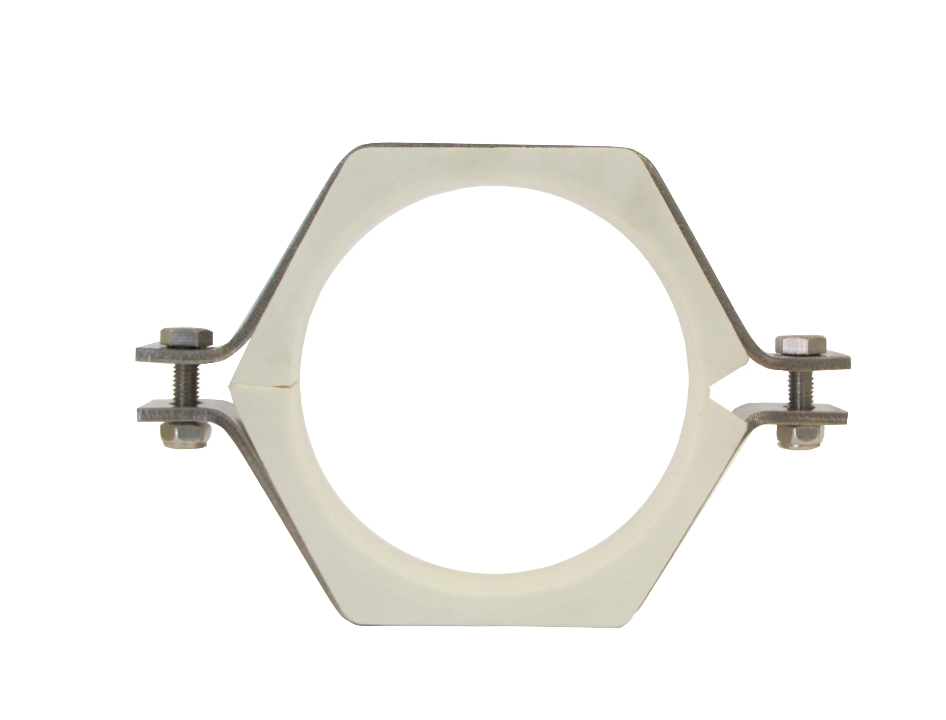 1.5" Pipe Size Hex Hanger W/Polypropylene Hex Sleeve (24PV) - T304 Stainless Steel - Wayland Industries - W424PV-15