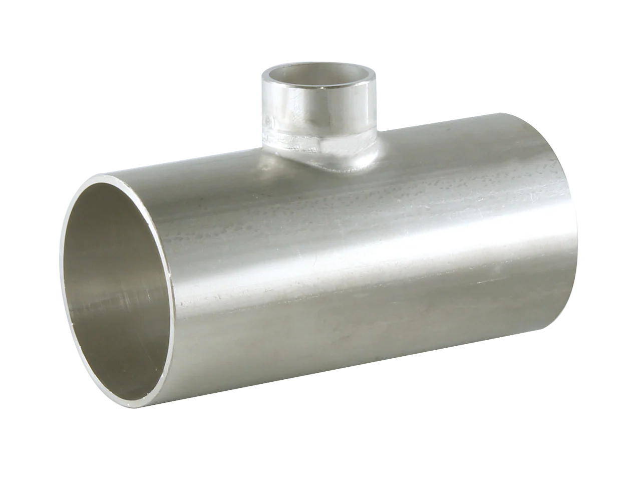 1.5"x1" Butt-Weld Short Reducing Tee - Unpolished (7RWWW-U) - T304 Stainless Steel - Wayland Industries - W47RWWW-15X1-1