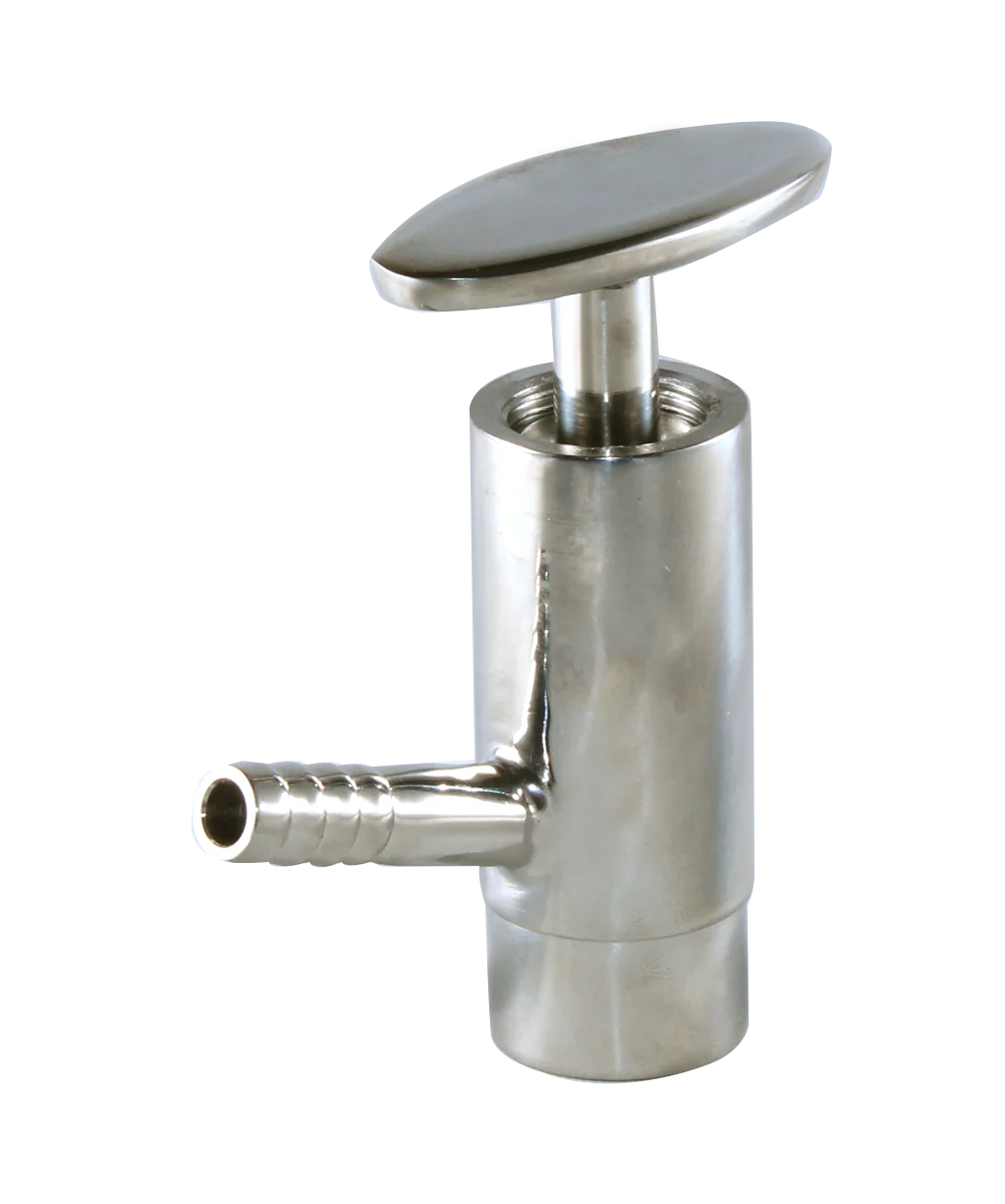 1" Butt-Weld Sample Valve - PTFE (SVW) - T304 Stainless Steel - Wayland Industries - W4SVWW-P-1