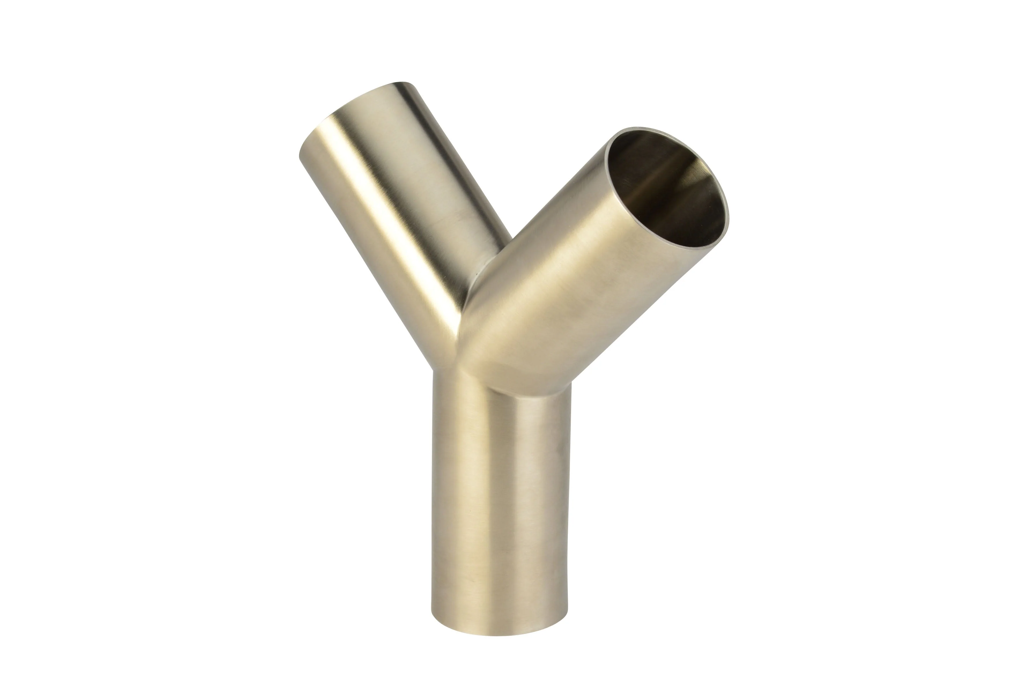 1" Butt-Weld True Wye - Polished (28WB) - T304 Stainless Steel - Wayland Industries - W428WB-1-7