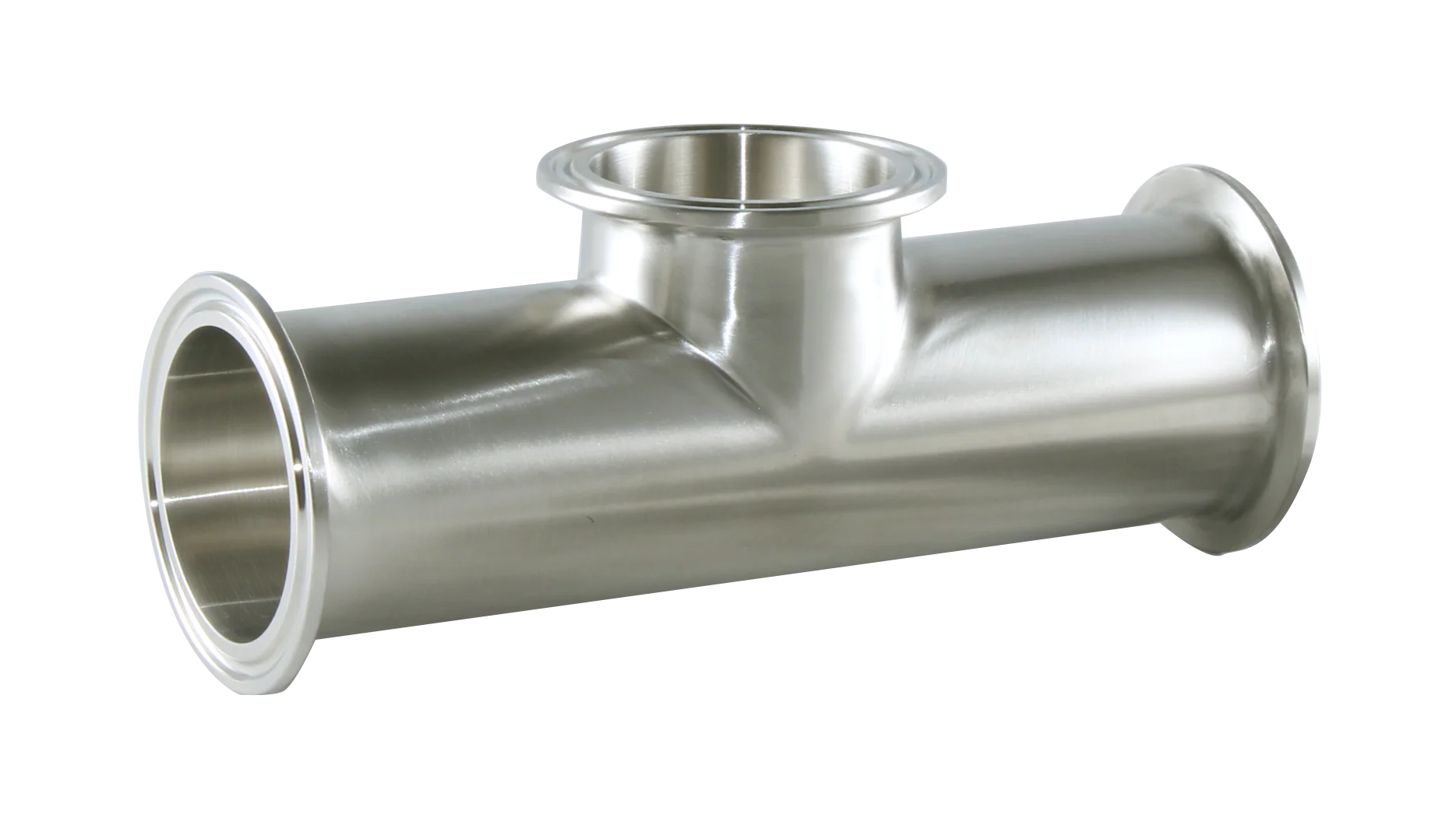 1" Clamp Short Outlet Tee (7MPS)  - T316L Stainless Steel - Wayland Industries - W67MPS-1