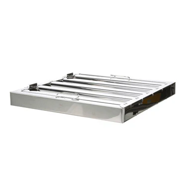 16 in x 16 in Stainless Steel Hood Filter w/ Hooks