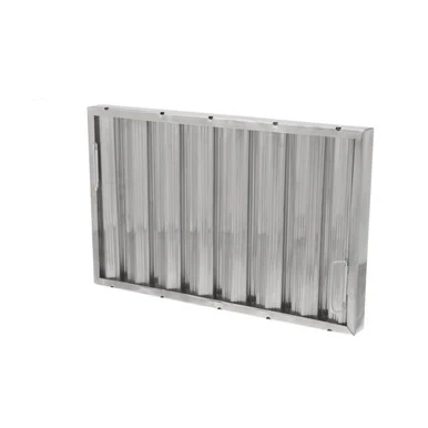 16 in x 25 in Stainless Steel Baffle Grease Filter RUN-OFF