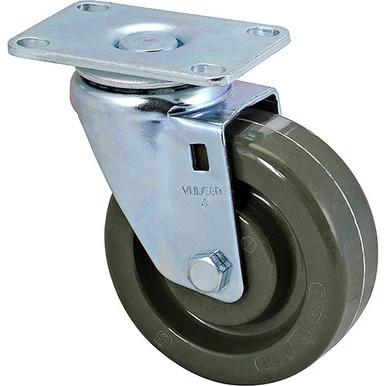 2 3/8 in x 3 5/8 in Swivel Plate Caster w/ 4 in Wheel