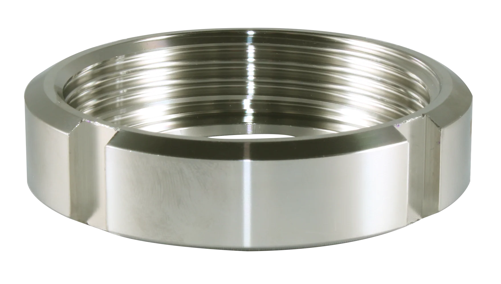 2.5" DIN Round Nut (13R-DIN) - T304 Stainless Steel - Wayland Industries - W413R-DIN-25