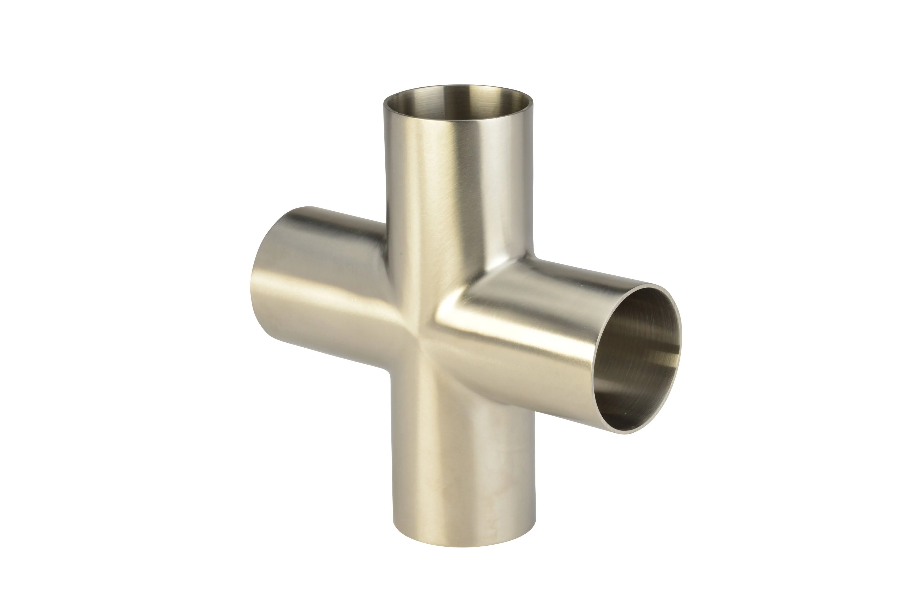 2" Butt-Weld Cross - Polished (9WWWW) - T316L Stainless Steel - Wayland Industries - W69WWWW-2-7