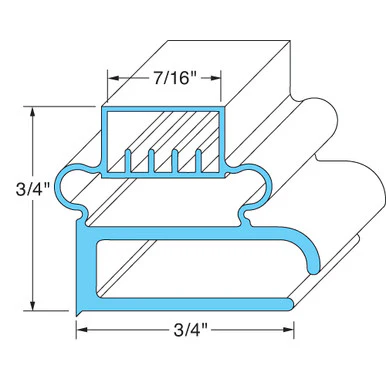 24 3/4 in x 27 1/4 in Door Gasket 24-13