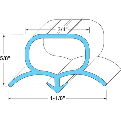 24 5/8 in x 26 1/4 in Door Gasket Replaces Silver King 10310-12 24-5