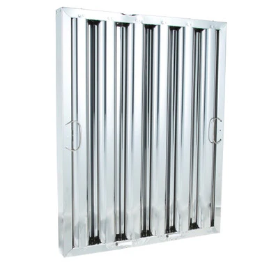 25 in x 20 in Stainless Steel Hood Filter w/ Hooks