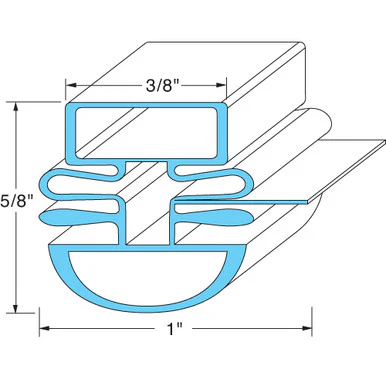 26 1/2 in x 25 3/4 in Door Gasket 25-3