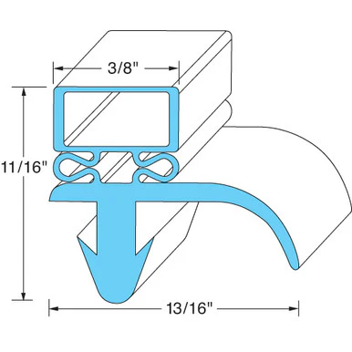 27 in x 25 5/8 in Door Gasket Replaces Prince Castle 10310-44 25-5
