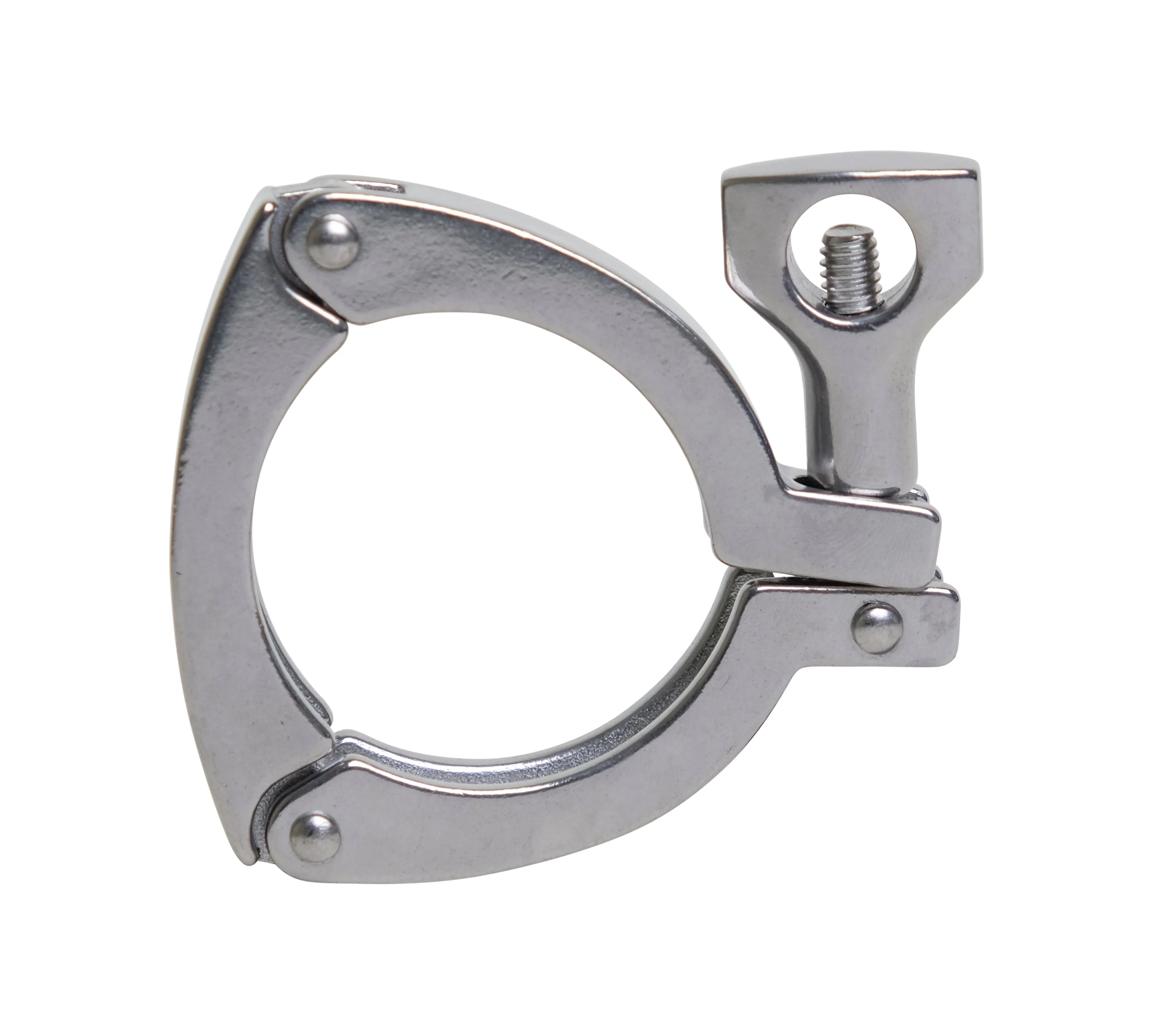 3" Three Segment Clamp W/ Wing Nut (13MHM3P) - T304 Stainless Steel - Wayland Industries - W413MHM3P-3