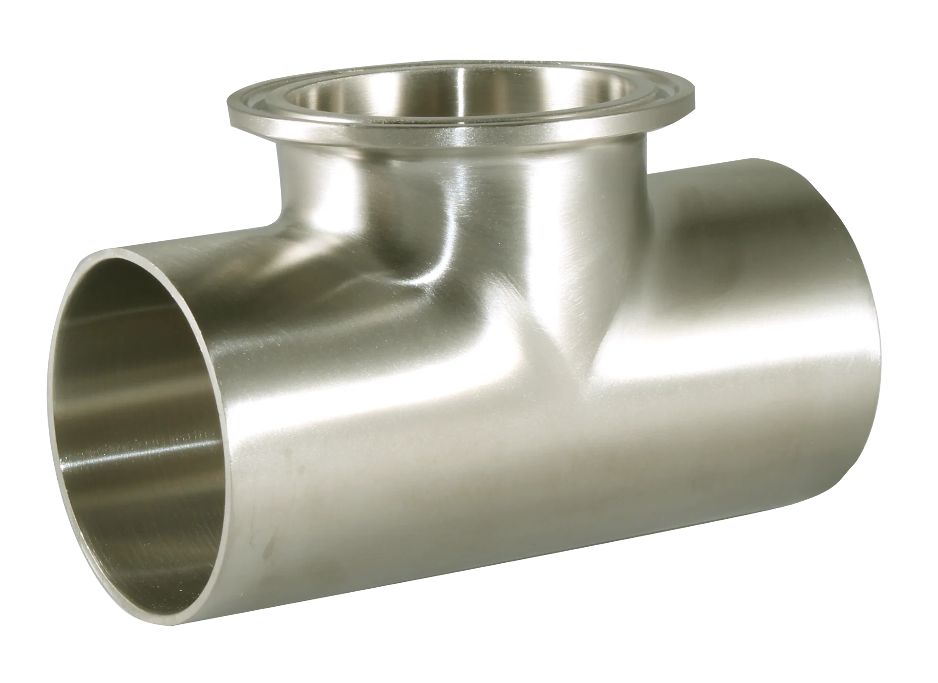 3" Weld X Weld X Clamp Short Outlet Tee (7WWMS) - T316L Stainless Steel - Wayland Industries - W67WWMS-3