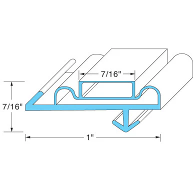 30 1/4 in x 79 in Door Gasket Replaces Anthony 02-10090-0013 30-1