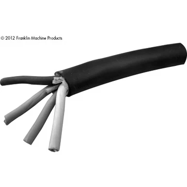 30A Black Power Cord Wire 11/16