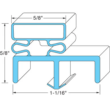 38 1/2 in x 79 in Norlake Door Gasket Replaces Norlake 003724 38-1