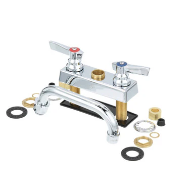 4 in Deck Mount Faucet w/ 6 in Spout