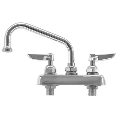 4 in Deck Mount Faucet w/ 6 in Swivel Spout