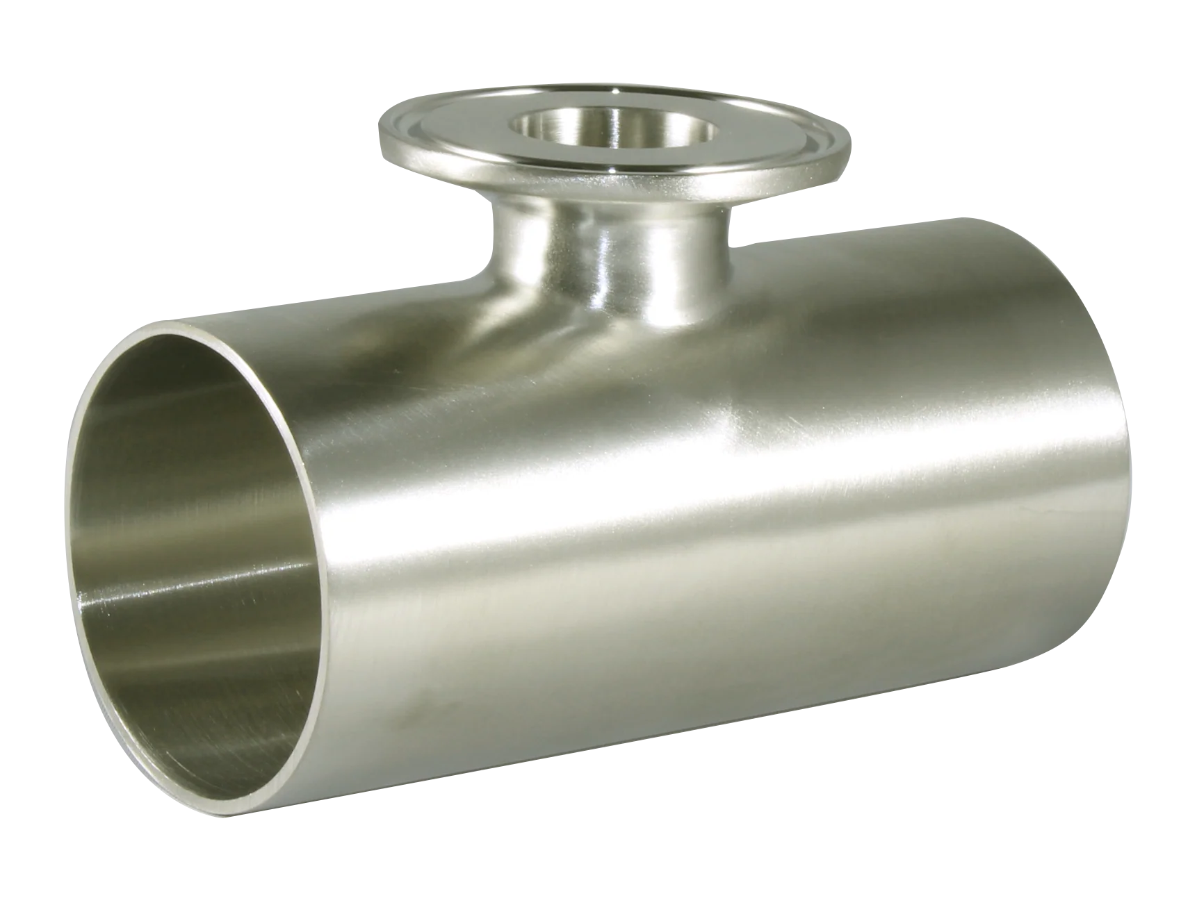 4"x1.5" Weld X Weld X Clamp Short Outlet Reducing Tee (7RWWMS) - T316L Stainless Steel - Wayland Industries - W67RWWMS-4X15