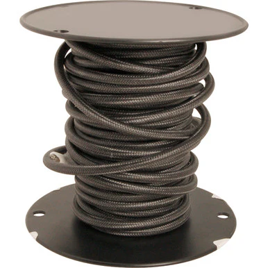 50 ft 14 ga Black Insulated High-Temperature Wire 15.2