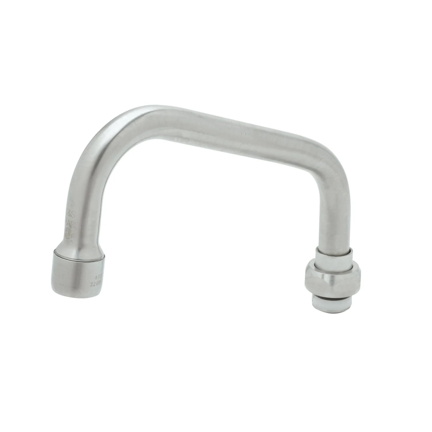 T&S Brass S059X-A22 6" Stainless Steel Swing Nozzle - 2.2 GPM Aerator Outlet