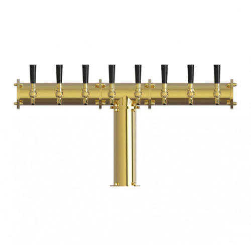8 Facuet Terra T Tower Gold Finish, Glycol, 304 Stainless Steel Construction - Image 3
