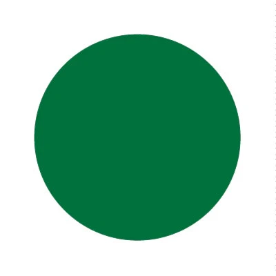 Bargun Button Cap Round, Blank, Green Cap