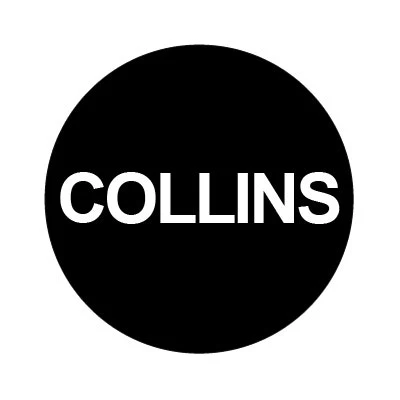 Bargun Button Cap, Round, Collins, Black Cap, White Letter - PH10-74-067