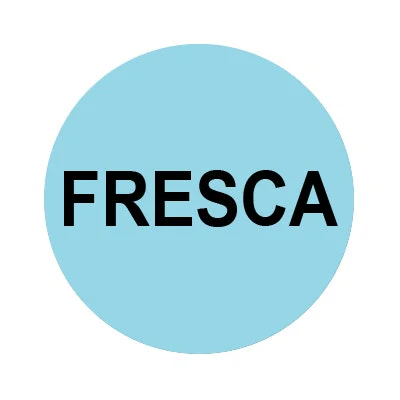 Wunder-Bar 'Fresca' Button Cap - Round Blue with Black Lettering