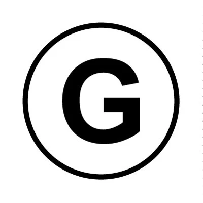 Bargun Button Cap, Round, G, White Cap, Black Letter - PH10-74-010