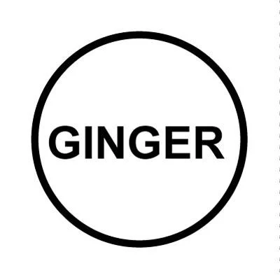 Wunder-Bar 'Ginger' Button Cap - Round White with Black Lettering