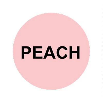Bargun Button Cap, Round, Peach, Pink Cap, Black Letter - PH10-74-120