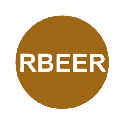 Bargun Button Cap Round, Rbeer, Brown Cap White Letter