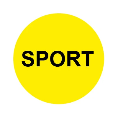 Bargun Button Cap Round, Sport, Yellow Cap, Black Letter - PH10-74-173