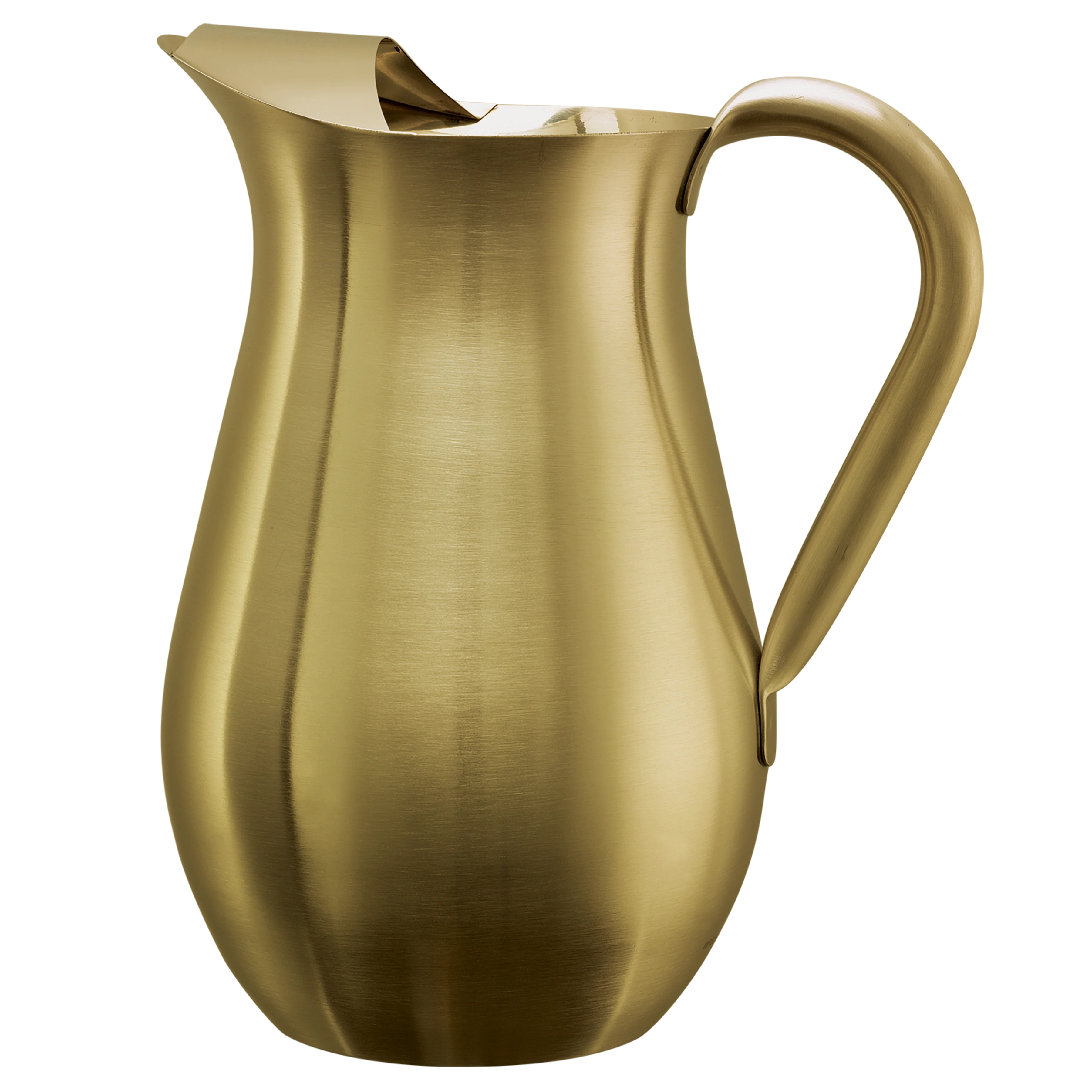 Bell Pitcher 2-Liter Stainless Steel Pitcher with Ice Guard in Vintage Gold