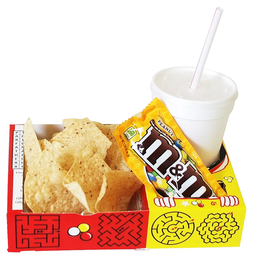 Winco 47001 10 Inch Combo Serving Trays 250 Packs Popcorn Supplies - Image 2