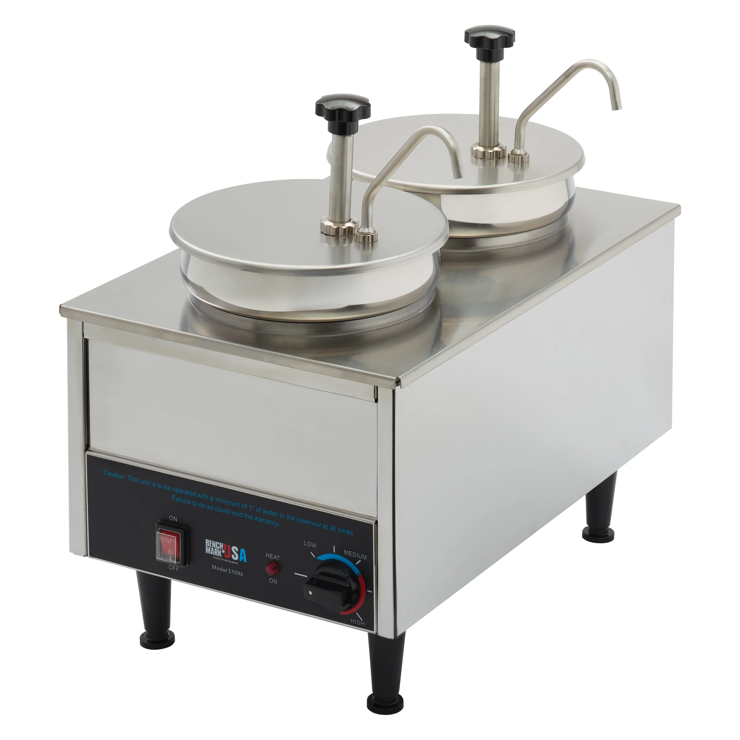 Winco 56752 2 Inch Condiment Pump for 7 Qt Inset Pan Stainless Steel with Ergonomic Design - Image 4