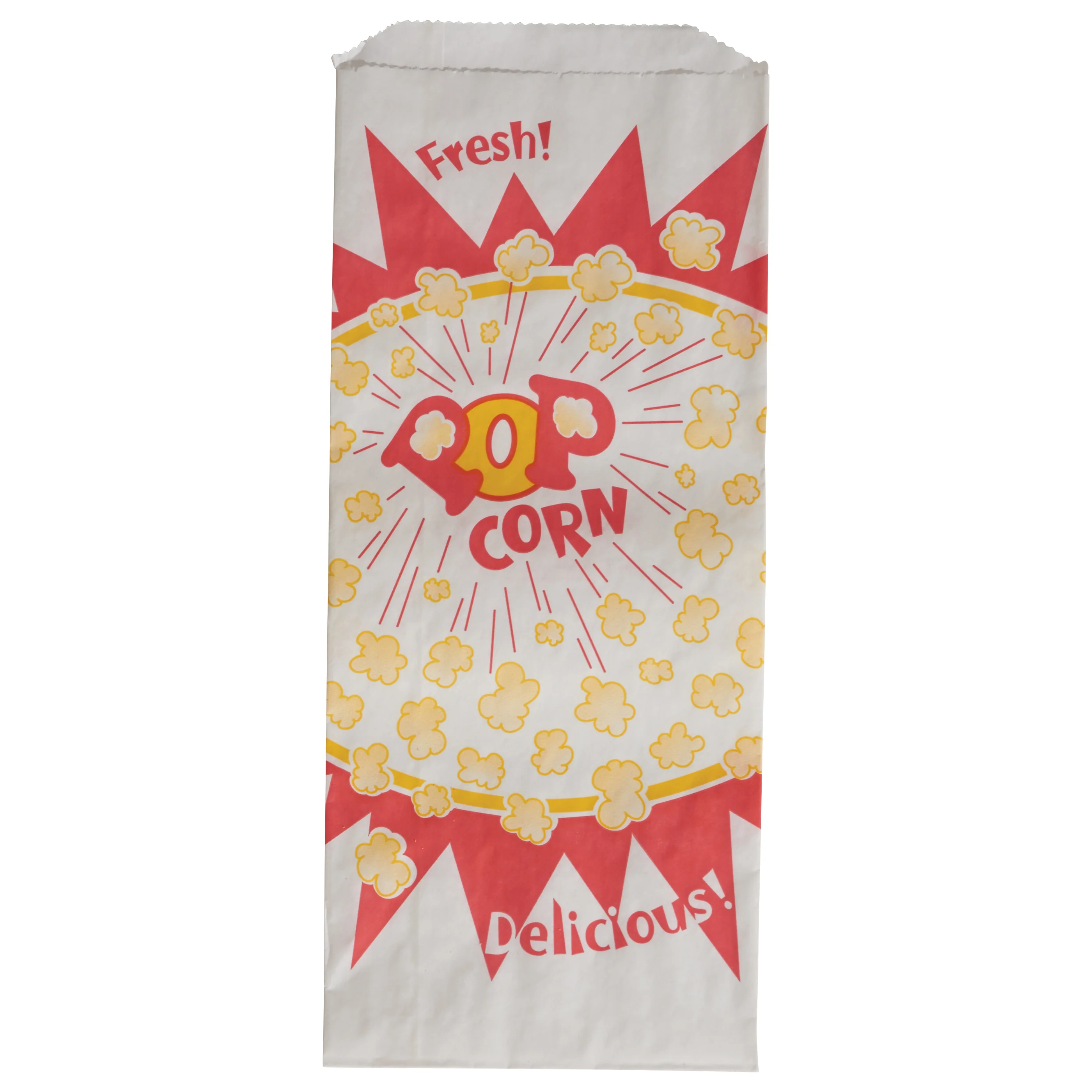 Winco 41003 2 Oz Benchmark Popcorn Paper Bag 5-1/4 Inch Disposable 1000 Bags - Image 2