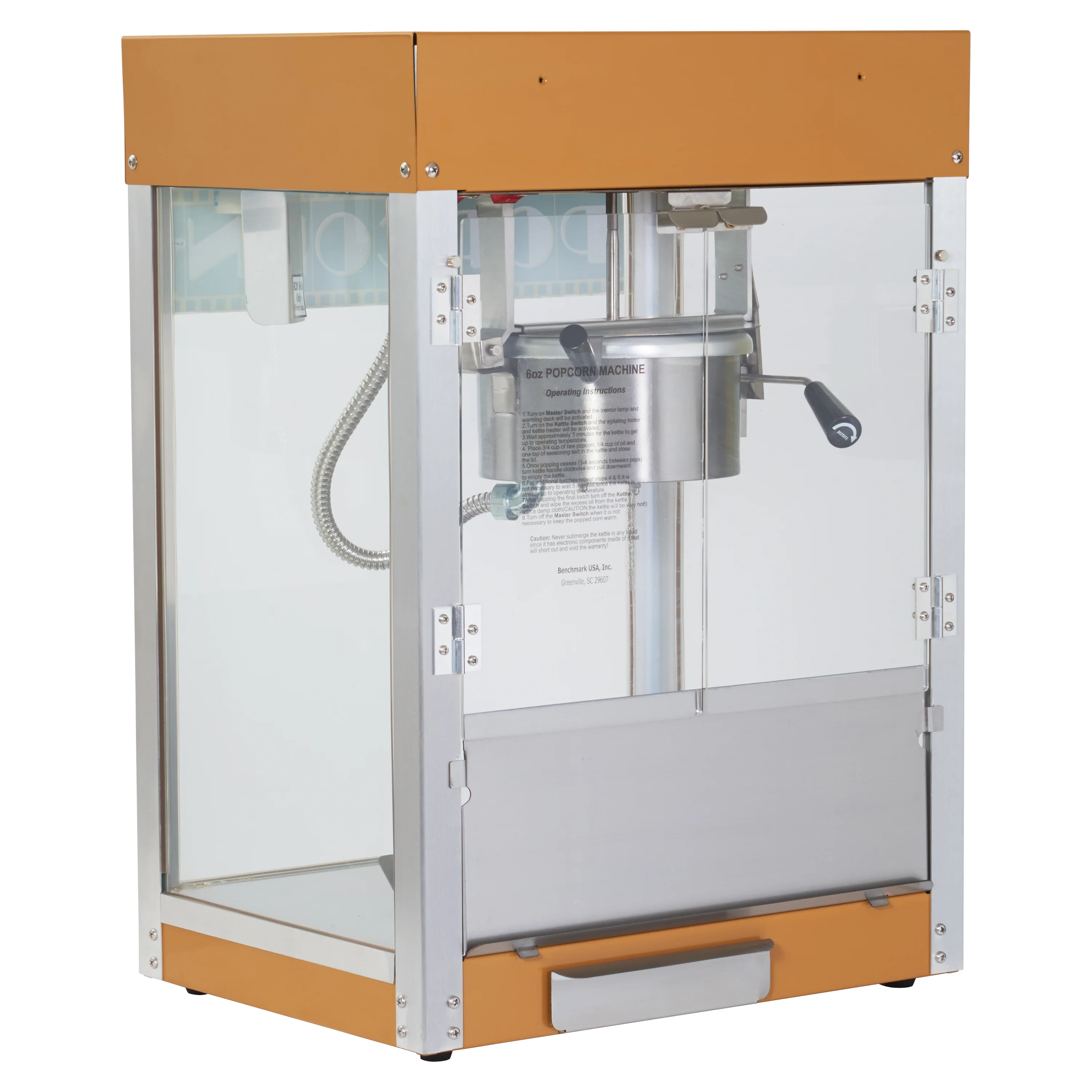 Winco 11048 19 Inch Electric Popcorn Popper with 4 oz Kettle Capacity - Image 4