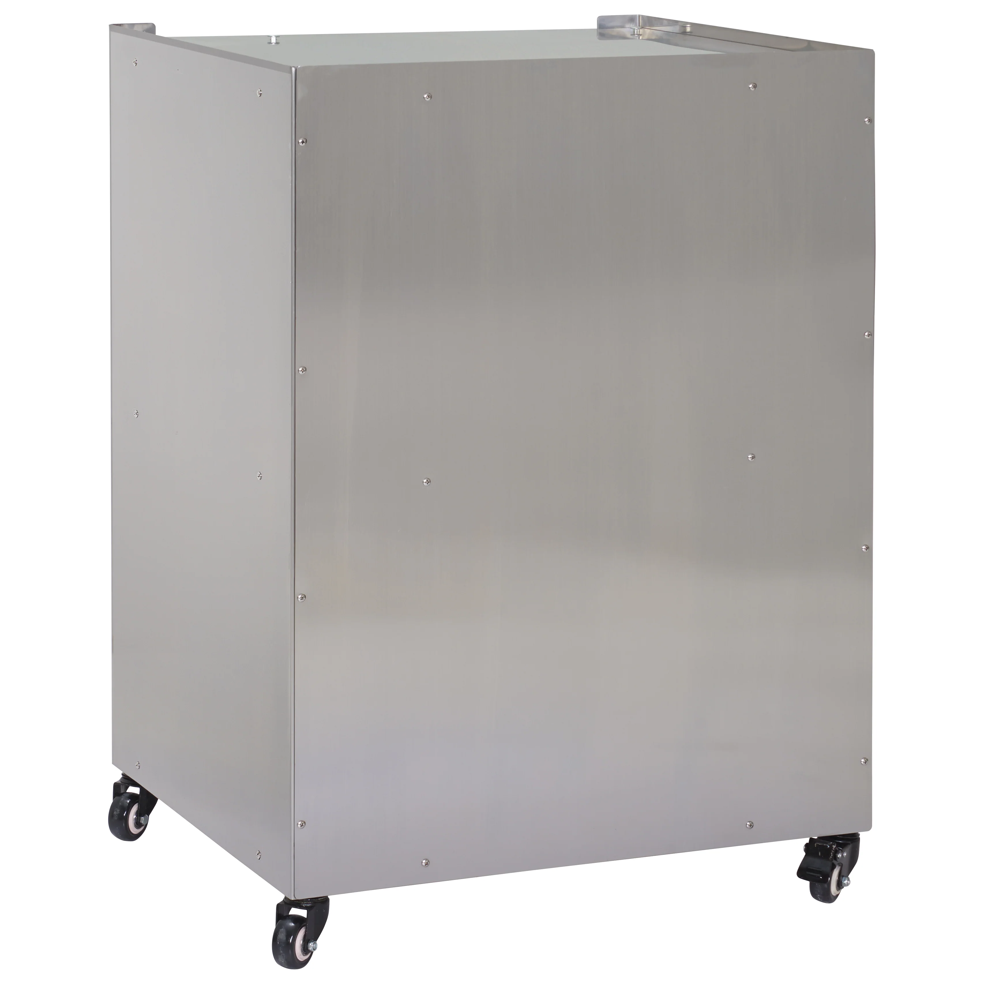 Winco 30147 24 Inch Benchmark Pedestal Base Casters Stainless Steel