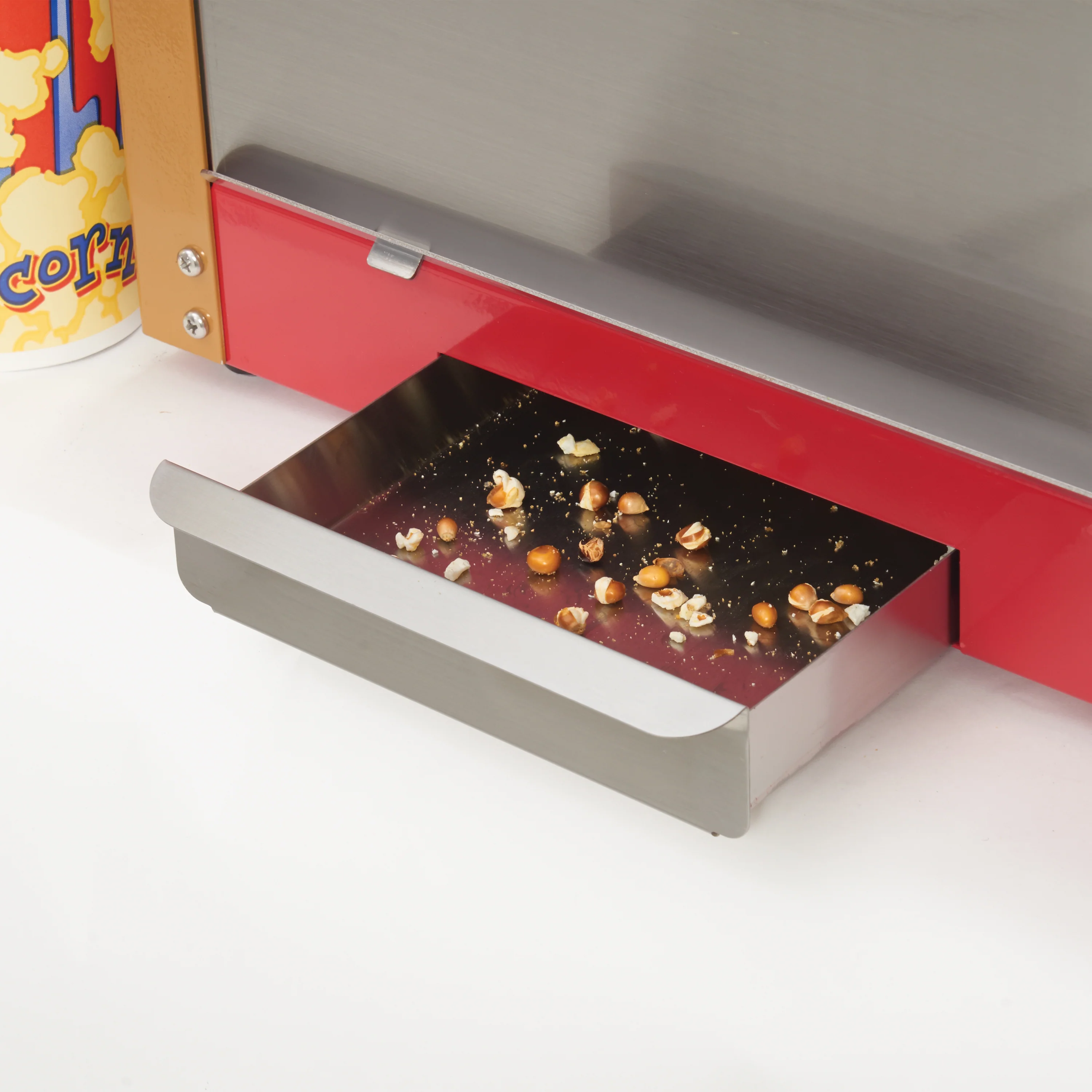 Winco 11040 21 Inch Electric Popcorn Popper with Heated Warming Deck - Image 2