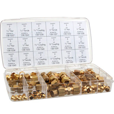 Brass Compression Nut and Ferrule Kit 12-3