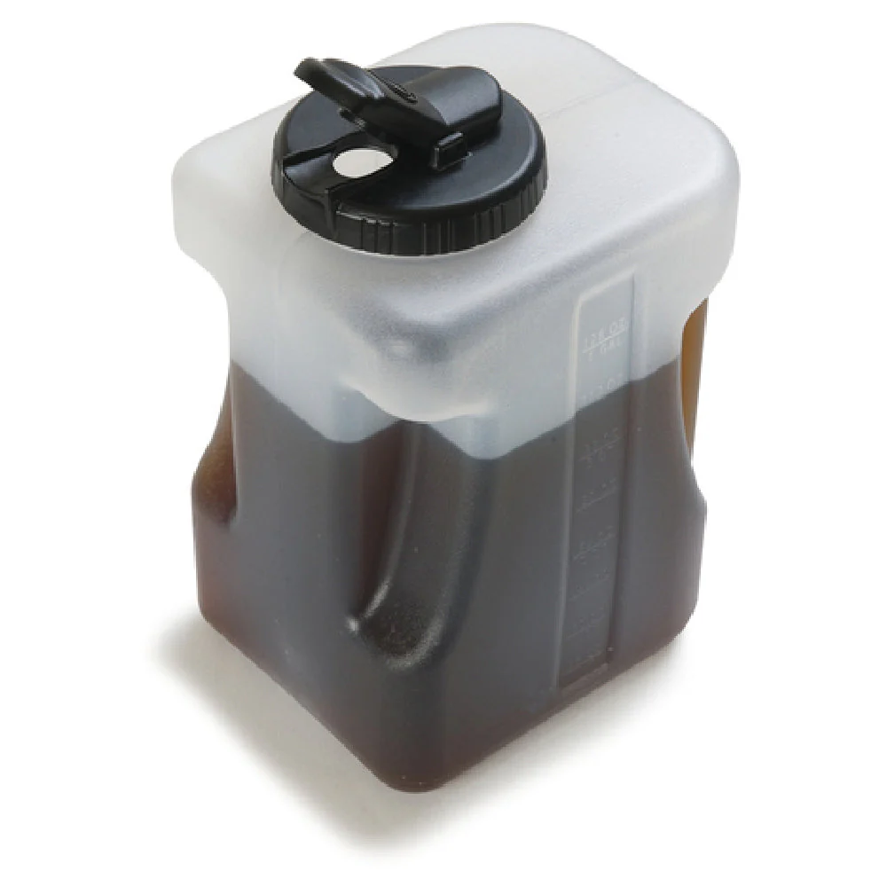 Carlisle 640000 1 Gallon Mixing Container Pitcher Plastic Dishwasher Safe Clear w/ Black Lid