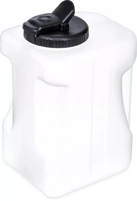 Carlisle 640000 1 Gallon Mixing Container Pitcher Plastic Dishwasher Safe Clear w/ Black Lid - Image 6