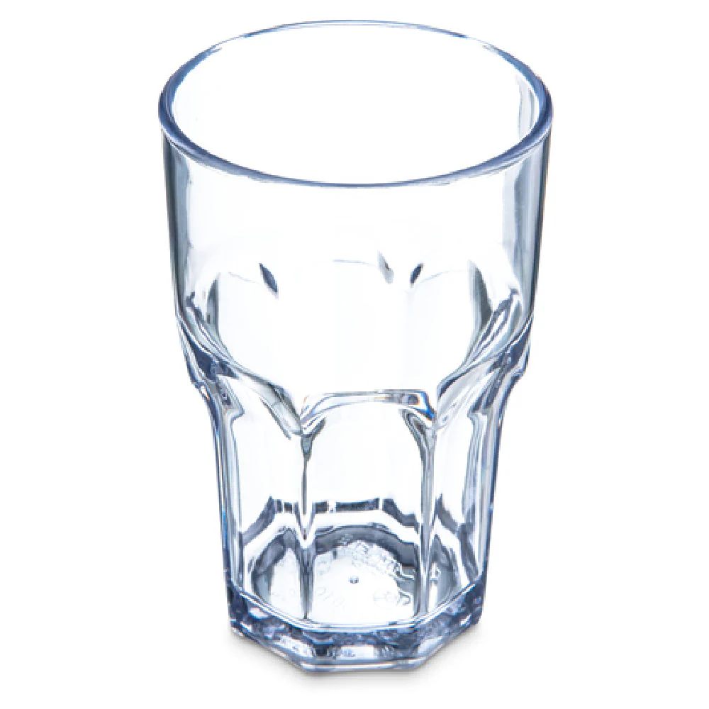 Carlisle 581007 10 Oz Clear Tumbler Dishwasher Safe SAN Faceted Shape 24 Packs