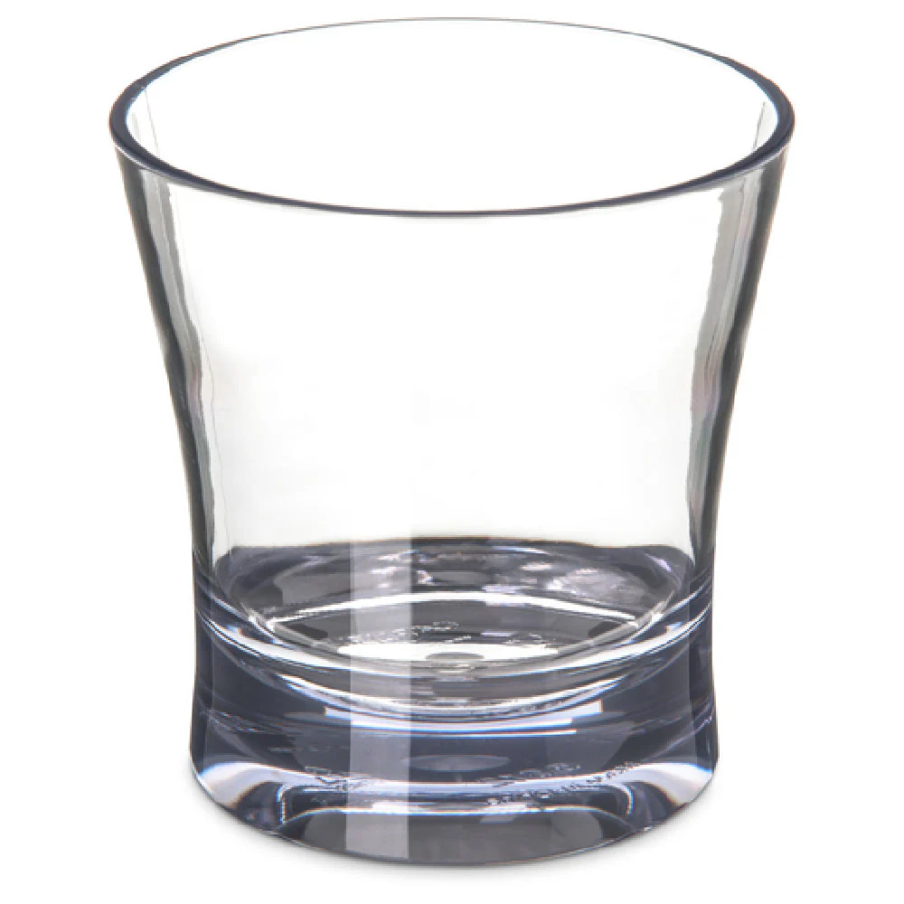 Carlisle 561207 12 Oz. Double Old Fashioned Glass Chip Shatter Break Resistant SAN Clear